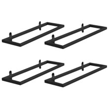4X Wine Holder Wall Mounted Metal Hanging Wine Display Holder Wine Glass Shelf Wine Glass Rack