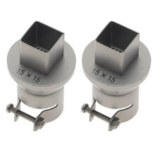 2pcs BGA Nozzle SMD Welding Nozzle 850 Hot Air Welding Station Nozzles,Universal BGA Nozzle Welding Accessories 15x15mm