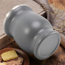 2X DubbelväGgig Rostfri Yerba Mate Kalebass Tekoppsset Kaffevattenkopp med 2 Bombillas Sugrör Sked och Ren Borste 8 Oz Grå