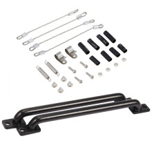 2 Set Car Accessories: 1 Set Length Metal Body Shell Handrail & 1 Set RC Car Modified Part Steel Rope