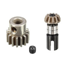 2 Set for JLB Racing CHEETAH 1/10 Brushless RC Car Parts Accessories, 15T Motor Gear EA1040 & Front Driver Set EA1056