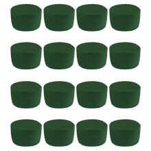 16 Pack DIY Flower Arrangement Kit Green Round Wet Floral Foam, Wedding Aisle Flowers, Party Decoration