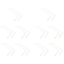 Copper Dowsing Rods - 99.9% Pure Copper 20PCS Divining Rods Water Witching Detector