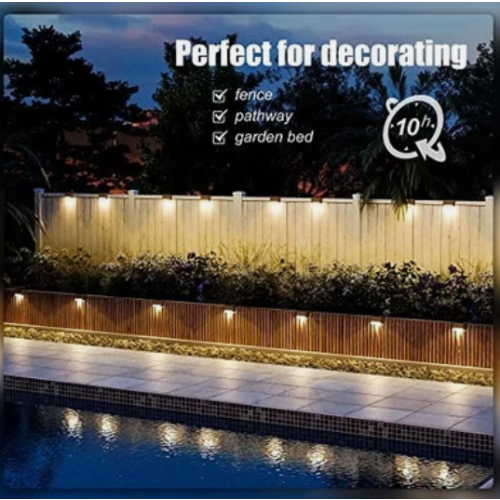 4PCS Solar Deck Light Step Light Landscape Lighting For Garden Decoration Waterproof Warm Warm White 2