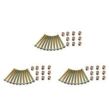 30X Innen Sechs Kant Schraube mit Innen Sechs Kant Schraube mit Gewinde M 6 X 55MM Innen Sechs Kant Mutter mit Kreuzschlitz Duebel mit Schlitzmutter