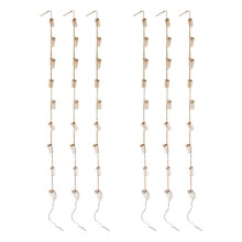 2X Wind Chimes Style Decor Glass Vase Strings Hanging Vase with Bottle Jelly Glass String Decoration Pendant Large