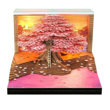 2026 Paper Carving Calendar Commemorative Gift Tree House Desktop Decoration 3D Stereoscopic Memo Book