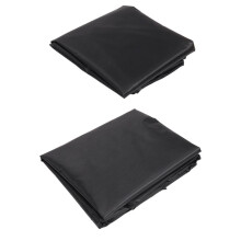 2Pcs Roof Vent Cover House Roof Turbine Hoods Shield Canvas 20Inch X 20Inch Black