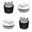 2 Pcs 2Inch Pool Winterizing Plugs Rubber Expansion Plugs with 2 Pcs 1.5Inch Threaded Pool Return Winterizing Plug 1
