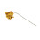 21Pcs Foam Glitter Artificial Rose Decor, Gold 8
