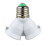 3X E27 to E27 Light Lamp Bulb Socket 2 Splitter Converter 3