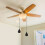 Ceiling Fan Pull Chains,4Pcs Bronze Extension Fan, Lamp Pull Chain Decorative Extender Ornament Fan Chain Connector 2