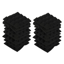 24 pcs -Soundproofing Foam Sound Absorption Pyramid Studio Treatment Wall Panels