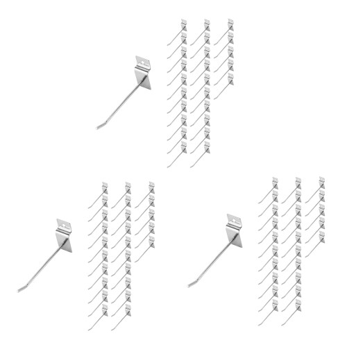 75 x Slatwall Single Hook Pin Shop Display Fitting Prong Hanger 100mm