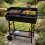Charcoal BBQ Grill Dual Zone Garden Trolley 1