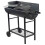 Charcoal BBQ Grill Dual Zone Garden Trolley 10