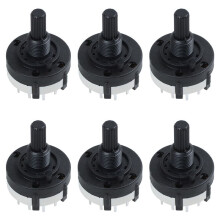 6X 3P4T 3 Polos 4 Posiciones Interruptor Giratorio Selector de Banda de Oblea Simple Con Perilla