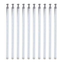 10pcs 96cm Length 7 Section Telescoping Stainless Steel AM FM Radio TV Antenna