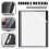30Pack Report Covers with 3 Prongs Fasteners,Presentation Folders, Plastic Report Folder with Black Back Covers 6