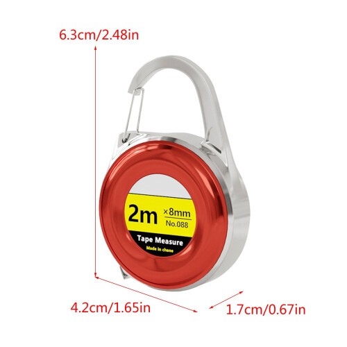 79 Inch Soft Retractable Measuring Tape with Keychain 2