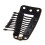 40Pcs Black 10 Teeth Snap the Rubber Back and Cam Wig Clip 5
