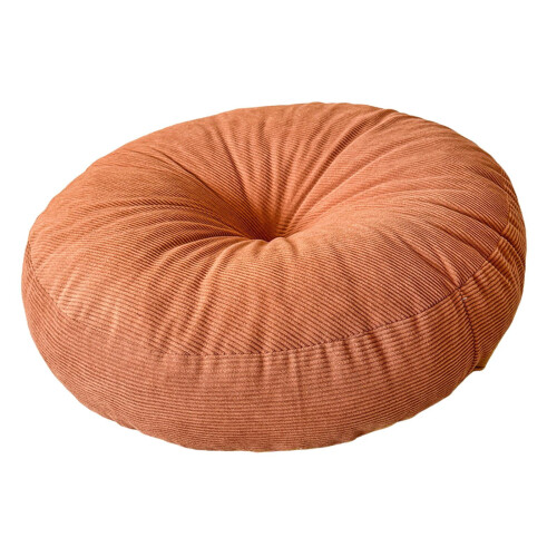 Rund manchesterdyna 40x40x13cm orange 2