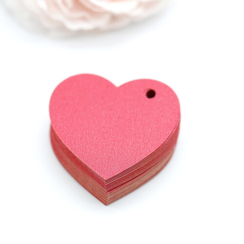 Valentine's Day Hang Tags Blank Note Cards with Hole 50 pcs 2