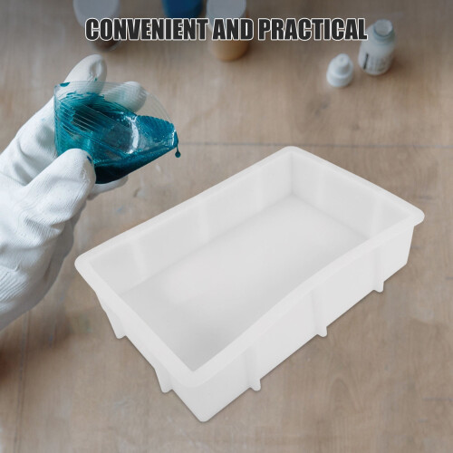 Stor rektangulär silikonform 25x17x5cm 2