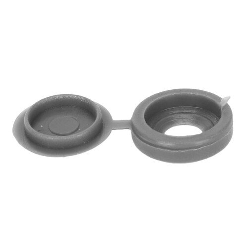 200 Pcs Screw Cap Plastic Hinged Screw  Covers Screw Cover Caps Snap- Replacement Screw Decorative Covers (Grey) 2