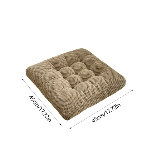 Almofada de chão de veludo 45x45cm, lavável e com enchimento de PP. 2