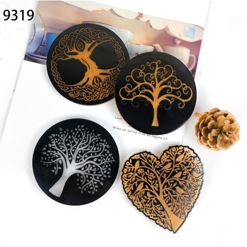 Καλούπια σιλικόνης για σουβέρ Tree of Life, σετ 4 τεμαχίων 2