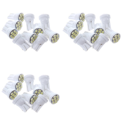 30x T10 W5W 8 SMD LED White - Light Bulb Light Interior Light Bulb 12V