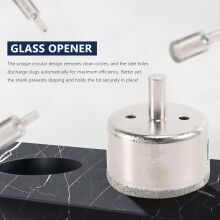 12Pcs Diamond Drill Bits Glass Tile Hole Saw Bits Set, Hollow Core Drill Bits, Extractor Remover Hole Saws for Glass, Ceramics, Porcelain, Ceramic