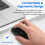 2X Type-C 2.4Ghz Wireless Mouse Available with USB C Receiver for  Pro and Chromebook Black 5