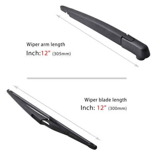 Rear Windshield Wiper Arm Set - Back Windshield Wiper Arm Blade Set for  Rogue,Pathfinder 2013-2018 28780-3JA0A 1