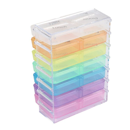 7 Day Tablet Pill Boxes Storage Organizer Container Case 2