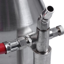 1 Set 3500Ml Air Hopper Spray Tool with 6 Nozzles & 1 Pcs Wire Brush Wheel