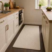 (Short Pile 80x150cm, Cream) Luxury Short Pile Rug - Soft Fluffy Anti-Slip Washable Area Rug with Memory Foam Backing | Living Room & Bedroom Carpet