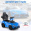 3-in-1-Kleinkind-Elektroauto mit Schiebegriff, Blau 5
