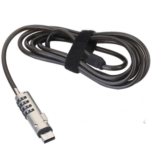 1 Pcs Laptop Notebook Cable Lock 4 Digit Password Lock & 1 Pcs 4 Digital Universal Lock USB Laptop Security Cable Lock 1