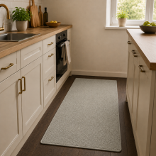 (Short Pile 80x150cm, Beige) Luxury Short Pile Rug - Soft Fluffy Anti-Slip Washable Area Rug with Memory Foam Backing | Living Room & Bedroom Carpet