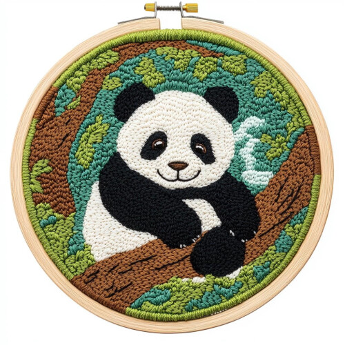 Σετ βελόνας διάτρησης Panda Design – Σετ κεντήματος για αρχάριους