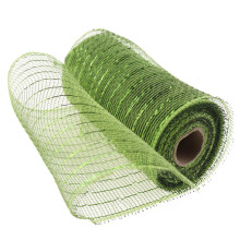 15 cm breites Poly-Mesh-Band mit Metallic-Folie, 10 Yards
