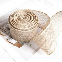 Oster-Drahtbandrolle – Beige-Pastell-Bastelband,