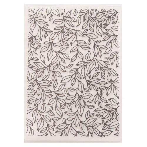 Prägefolder Blätter, Kunststoff, 105 x 145 mm