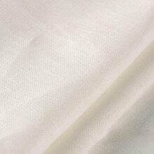 Tissu 100 % lin, 140 cm de large, blanc écru, vendu au mètre