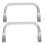 Tacar Clasp Fráma Sparáin Alúmanaim Airgid – 2 phíosa 1