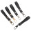 5-Piece Black Zipper Pull Replacement Kit for Bags and 1