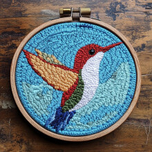 Neulareiän aloittelijan setti Hummingbird 20x20cm