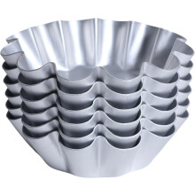 Ensaymada Molder 4.5 Inch Round Wave-Edge Pan 6 Pack